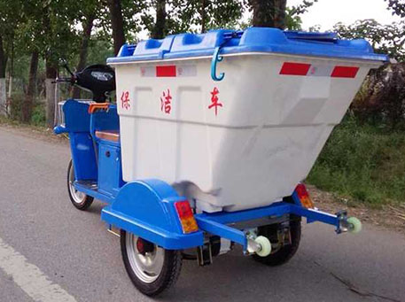 三輪垃圾清運車保潔車使用于物業小區環衛處的情況(圖1)
